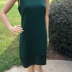 Green holiday dress